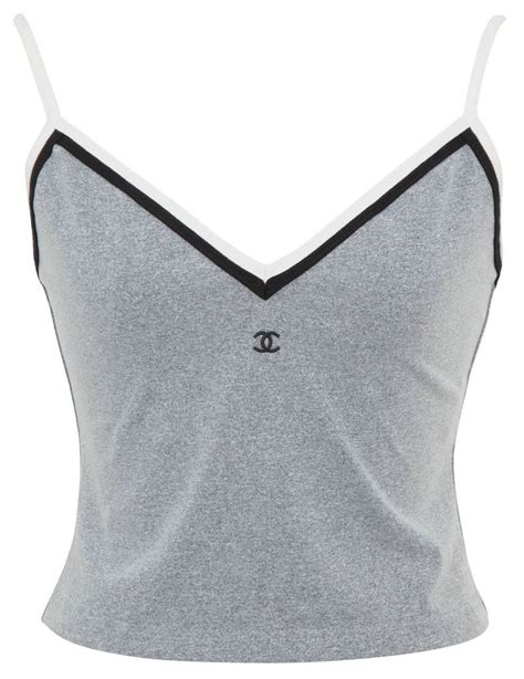 chanel croptop|chanel tank tops for sale.